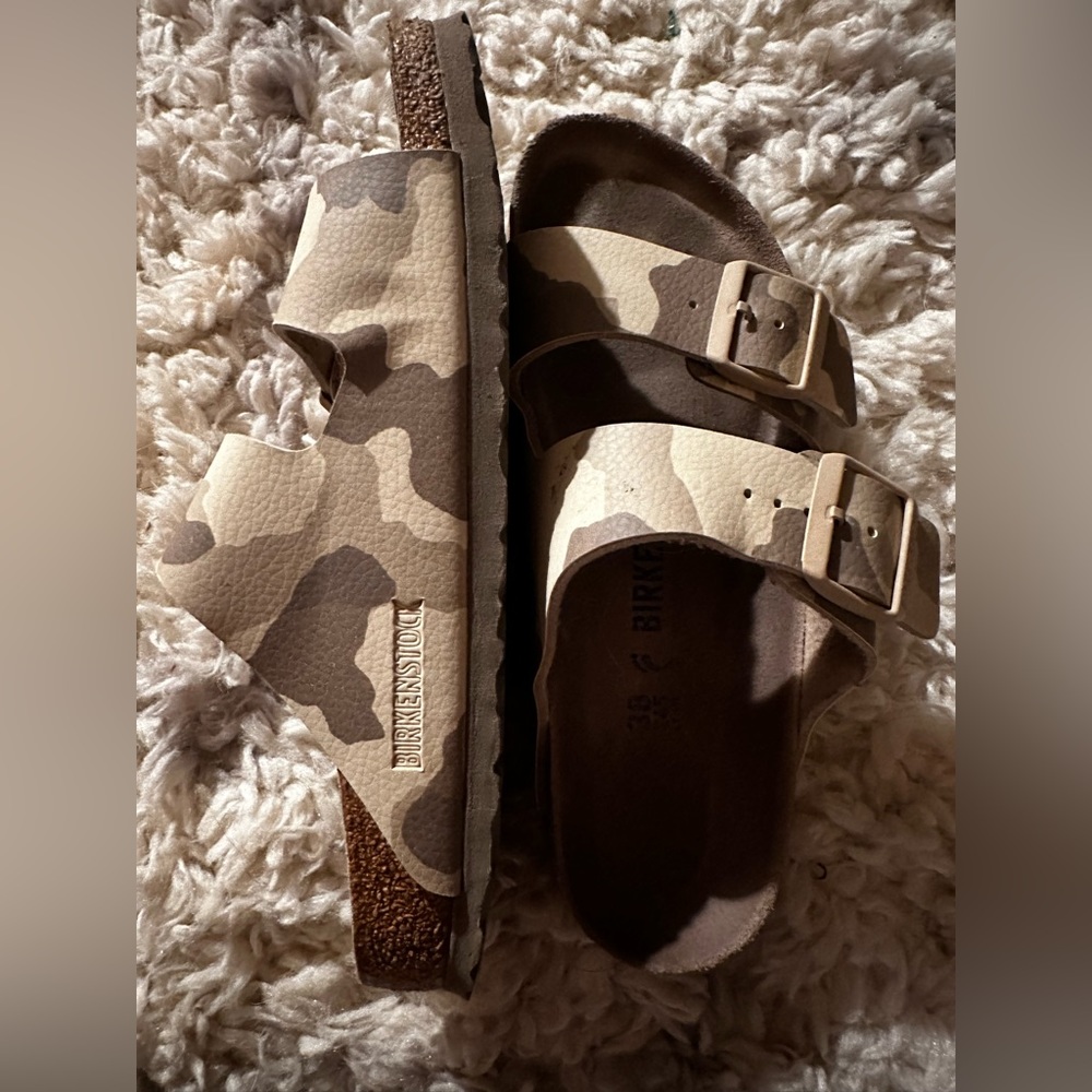 Birkenstock Size 38 Camouflage Slides - image 3
